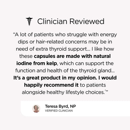 Hair Growth Vitamins for Women. Hair + Energy with Kelp Iodine and Zinc. Supports Thickness, Strength, Energy. Nutritionist-Formulated